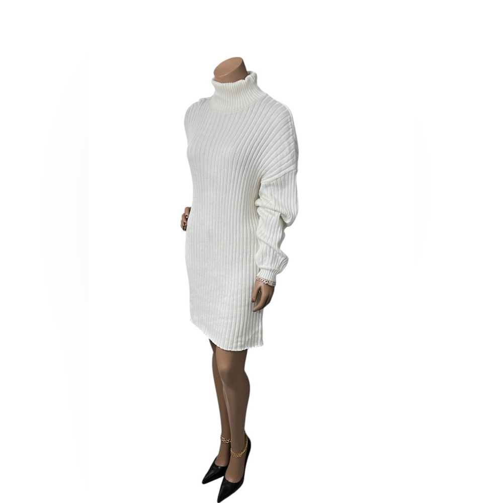 Forever 21 Cream Turtleneck Sweater Dress☑️ - Picture 6 of 8